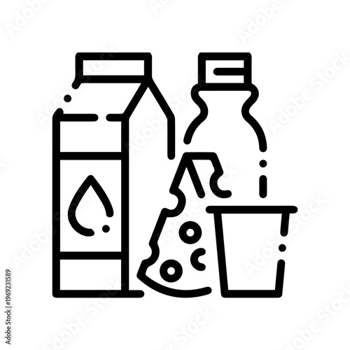 This Dairy Product Icon Suitable Use Stock Vector