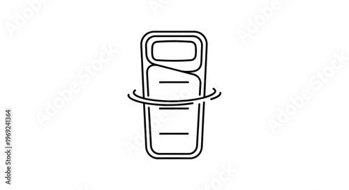 Compact outdoor sleeping bag icon representing portable camping gear for adventurers