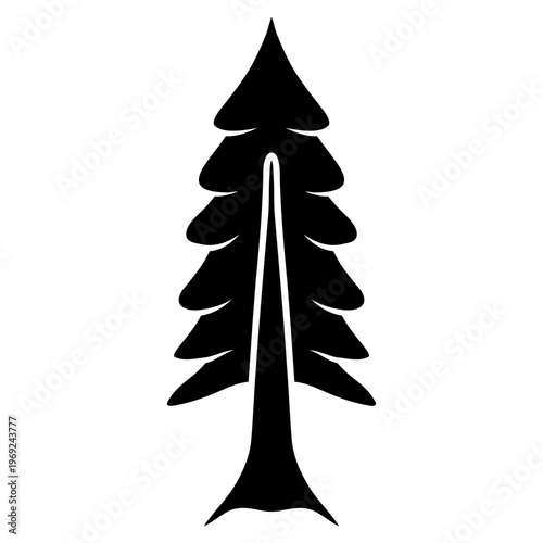 evergreen tree icon vector