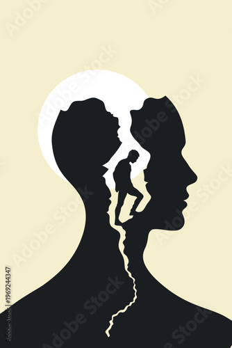 Climbing Out of Parental Trauma: Childhood Pain to Healing Silhouette