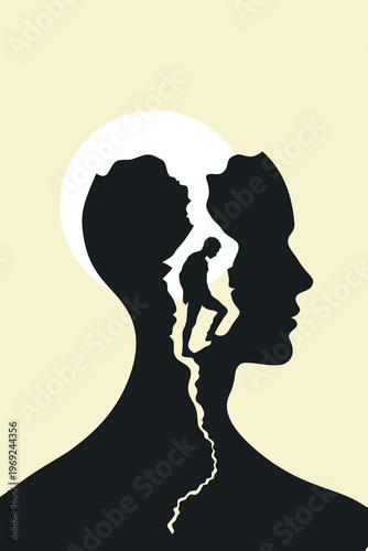 Climbing Out of Parental Trauma: Childhood Pain to Healing Silhouette