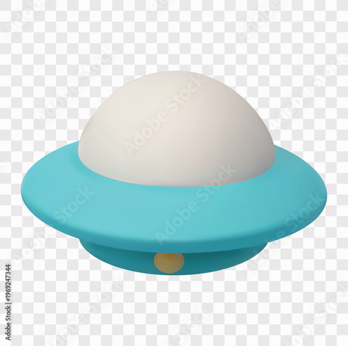 Outer Space and Galaxy Exploration Vector Icon Set | 3D icon set | a UFO flying saucer
