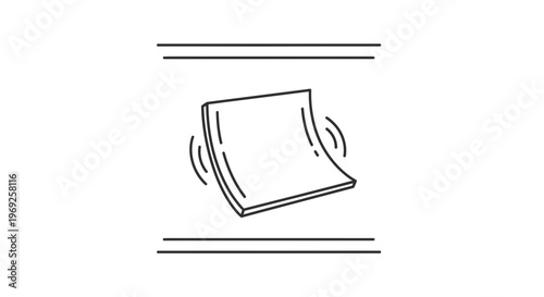 Dynamic flexible material symbol representing shock absorption or a bouncy surface