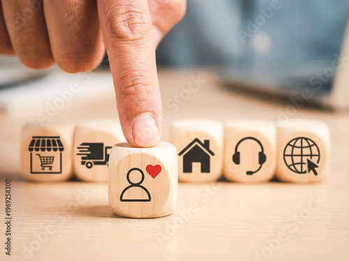 Modern icons representing various lifestyle and service concepts with a person figure., modern visual style, creative visual concept