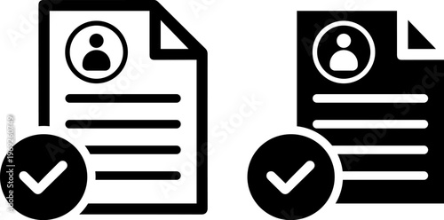 Two approved documents with profile icons and checkmarks indicating verification