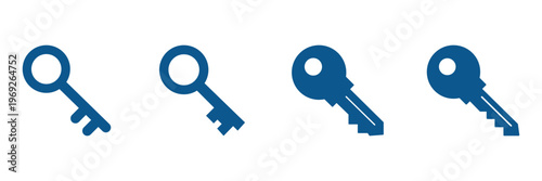 Key icon set. Access symbol. Real estate pictogram. Realtor sign. House key icon set. access account login password icons. security symbol. Vector illustration.