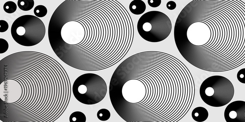 Halftone circular dotted frames set. Circle dots texture isolated on white background. Spotted spray texture. Vector abstract design element spiral circle sound wave vector logo modern black and white
