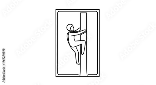 Person Climbing Tree Icon