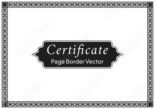 A4 Certificate Page Pattern 08