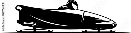 Bobsleigh, racing sled, winter sports, athletic vehicle, speed icon
