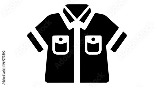 Safari shirt half sleeve icon