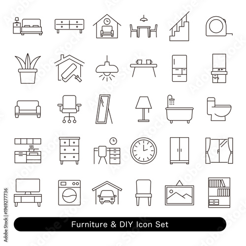 家具・DIYアイコンセット