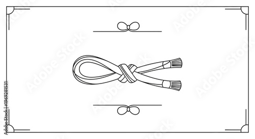 Japanese Knot Tying, Decorative Cord, Traditional Craft, Elegant Design