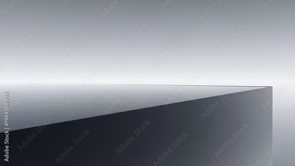 Fototapeta premium Minimal Abstract Silhouette of Architectural Diagonal Edge.