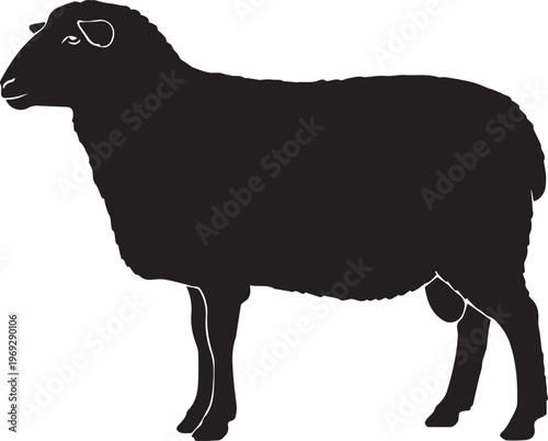 Goat vector illustration isolated on white background