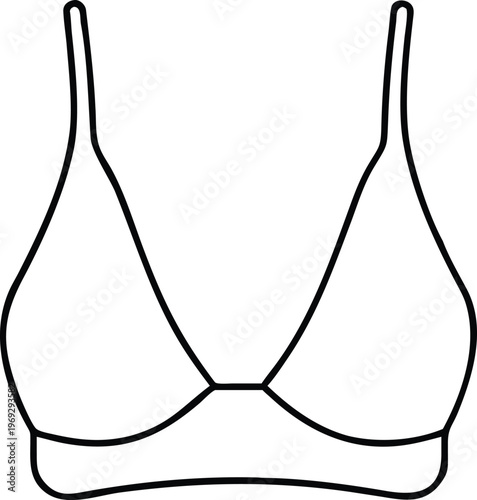 Everyday soft cup bra outline design for comfort and light support women lingerie