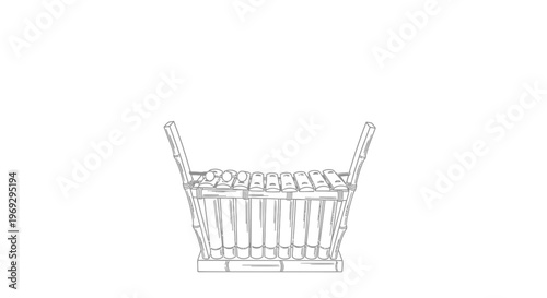 Balafon, African Xylophone, Traditional Musical Instrument, Bamboo Percussion