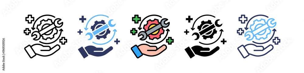 Foto Service Restoration multiple icon