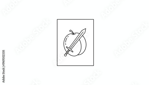 Sword Piercing a Peach: Symbol of Conflict, Choice, and Temptation