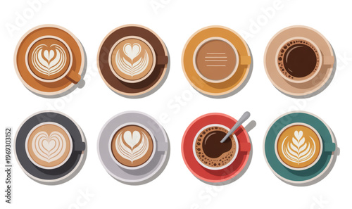 Colorful donuts with sprinkles on a plate isolated on transparent background