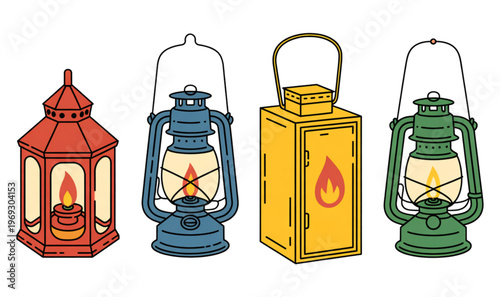 A group of colorful toy trucks and construction vehicles arranged together isolated on transparent background