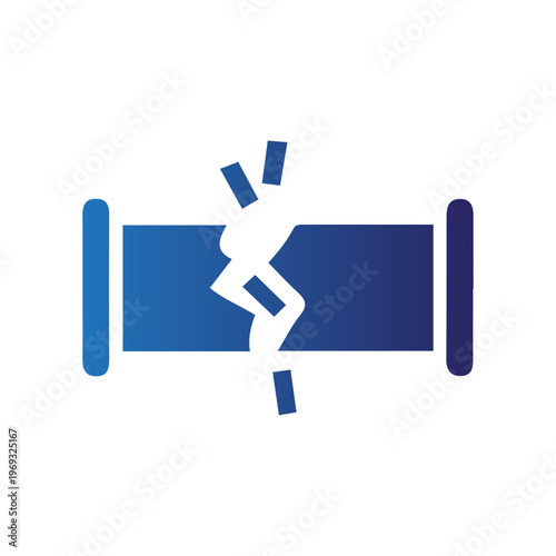 A person breaks free from a symbolic rectangular prison in a graphic illustration.