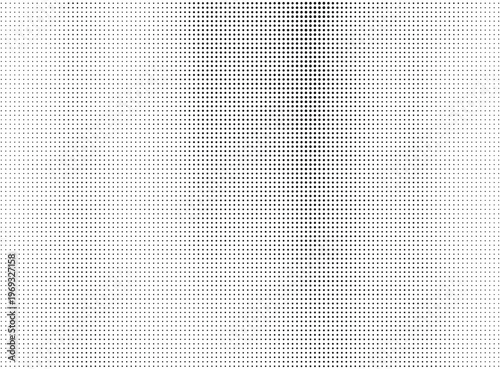The texture of The texture of halftone black black and white. Monochrome abstract futuristic background. The pattern of dots of ink for printing and creating your own unique design for business cards.