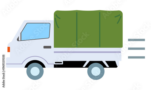 走る軽トラ （幌つき）