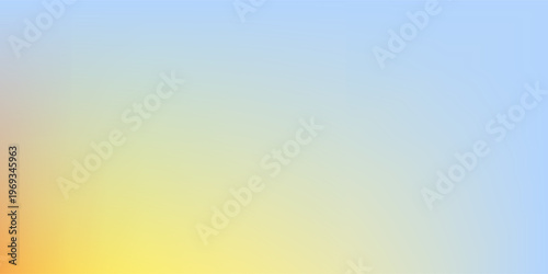 Yellow golden purple blue sky pastel with fluffy cloud. Summer sunset nature landscape. Beautiful sunrise background. Cloudscape gradient abstract.
