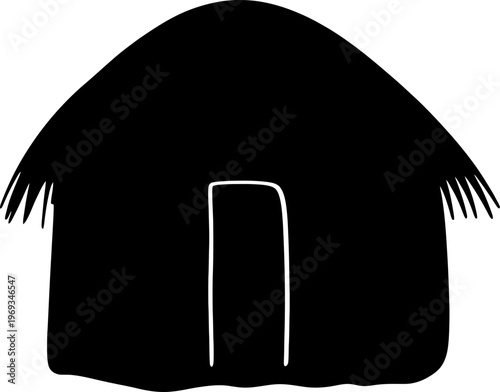 Traditional indigenous adobe house