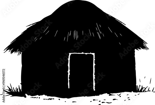 Traditional indigenous adobe house