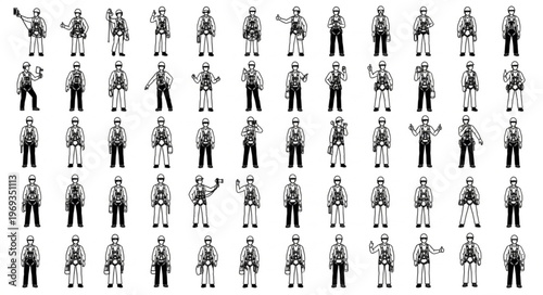 Collection of Diverse Human Poses and Gestures.