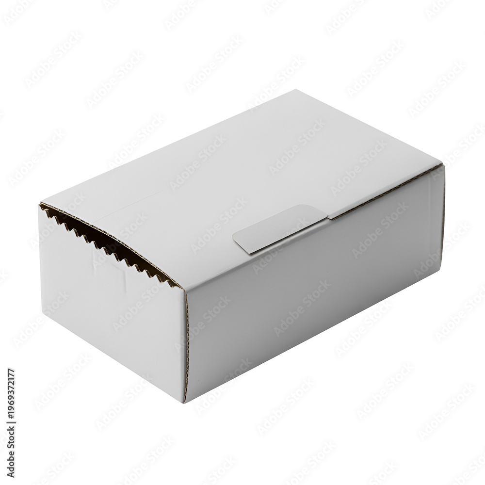 Naklejka premium Minimalist gray metallic rectangular box with subtle reflective surface
