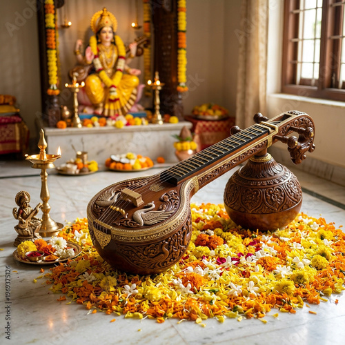 Traditional Veena musical i...