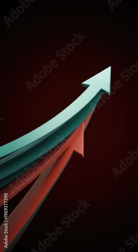 Showing abstract upward movement and increasing speed, symbolizing relentless forward progression and accelerating business growth, energy, increase, progress