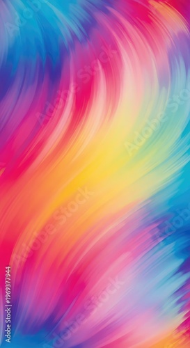 Vibrant abstract background featuring flowing iridescent colors blending across the gradient field, symbolizing energy and spiritual wellness, smooth, vibrancy, soft