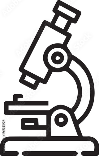 Modern Microscope Icon