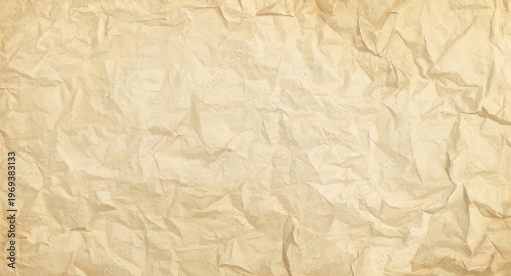 Fototapeta premium Softly shaded vintage crumpled paper texture background designed for creative art projects