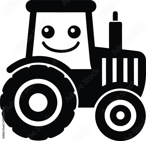 tractor isolated on white background