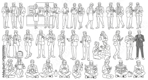 Collection of Diverse Military Personnel Poses and Equipment.