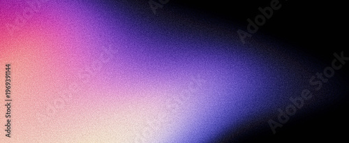 Vibrant abstract gradient background with a soft grainy texture transitioning from pink to purple to black