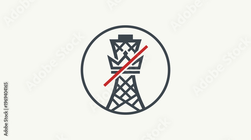Airport Tower Shutdown Symbol