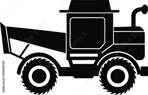 truck silhouette vector