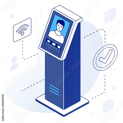 Self-service kiosk with user profile