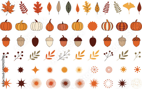 Comprehensive media and communication office tool icon set design