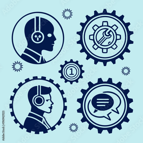 Customer service and operations icons