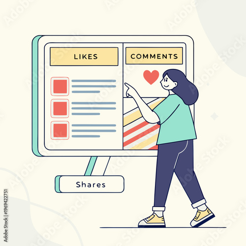 Social media engagement metrics