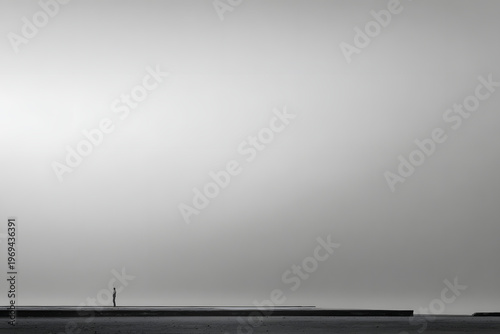 Open doorway leading to sky, concept of change, challenge, opportunity and hopeful future