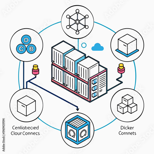 Isometric cloud server network infrastructure