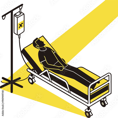 hockey stick and puck on white background